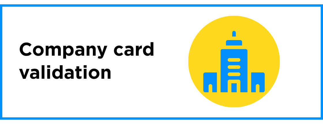  Creation, filling and validation of the company card