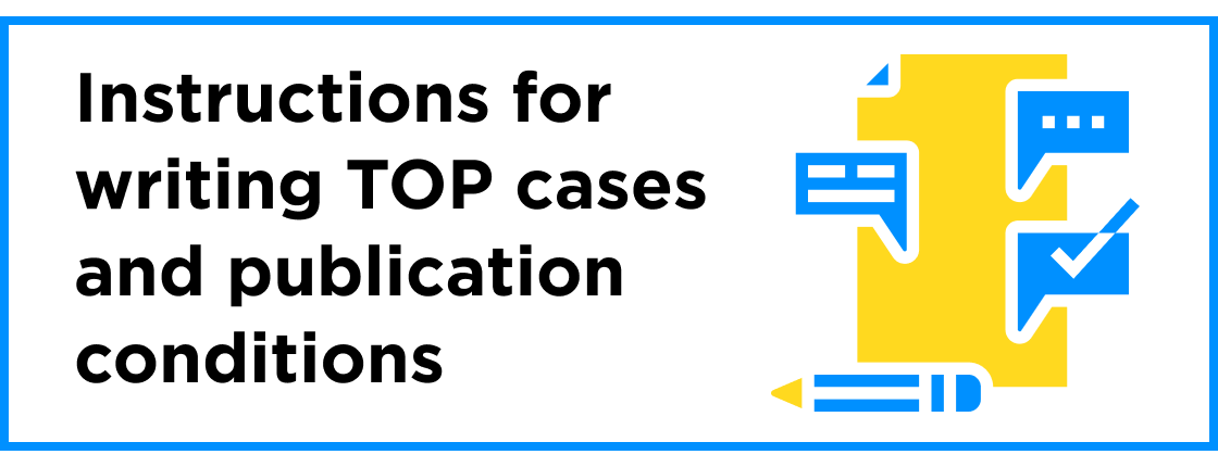 Instructions for writing TOP cases and publishing them on the “IT Rating” service