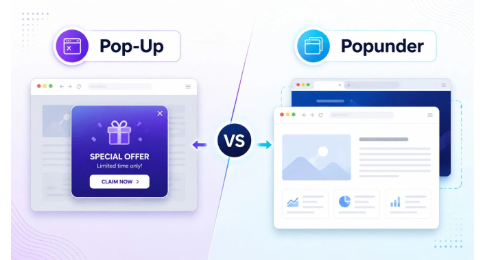 Popunder vs Pop-Up: What's the Difference and Which One Converts Better