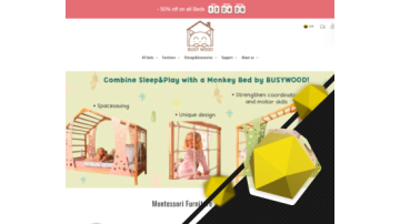 Promotion of an online store selling children's beds