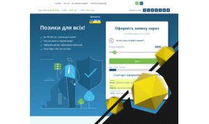Website promotion for a credit broker