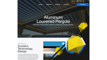 SEO for the website of an aluminum pergola manufacturer