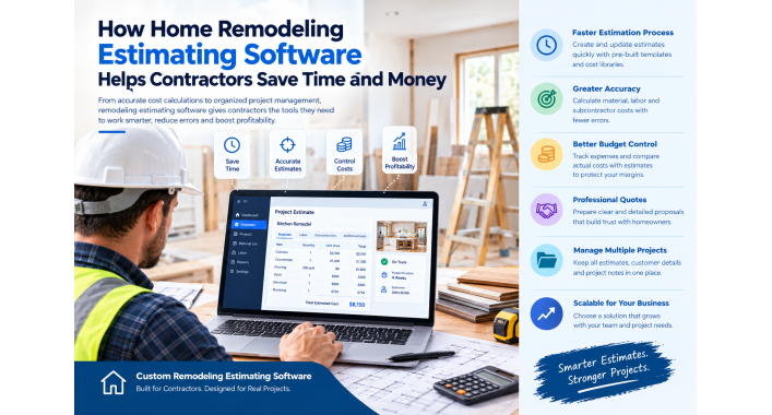 How Home Remodeling Estimating Software Helps Contractors Save Time and Money 