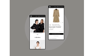 Online store for the fashion designer Elmira Medins