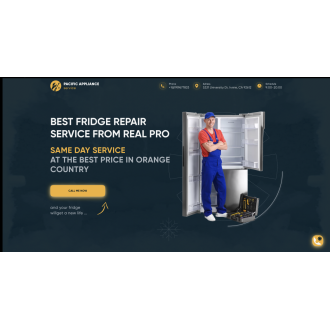 Landing Page for Appliance Service 