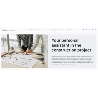 Development web-site for construction management company