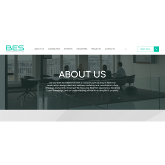 Corporate website for BES