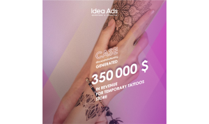 GENERATED $350 000 IN REVENUE FOR TEMPORARY TATTOOS STORE