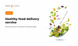 Healthy food delivery service: branding and creating a landing page 
