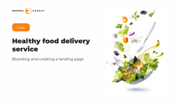 Healthy food delivery service: branding and creating a landing page 