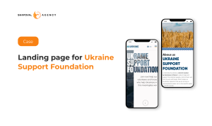 Landing page for Ukraine Support Foundation