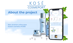 E-commerce site for cosmetics store Kosse